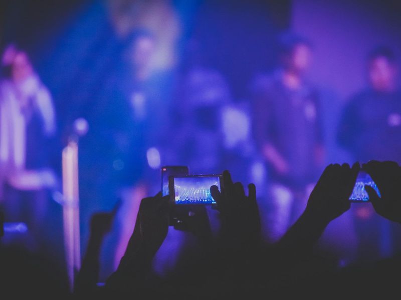 A person in motion, captured with a slight blur to show fluidity.